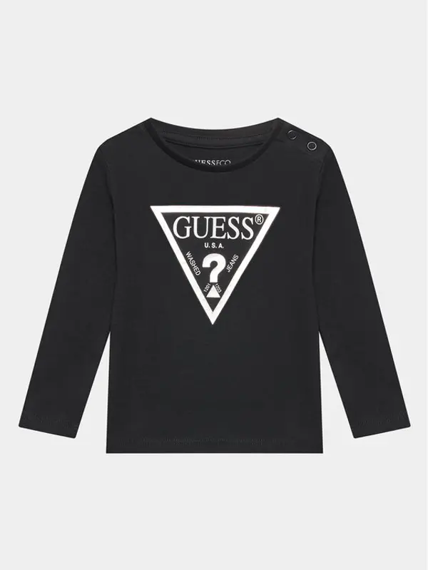Guess Guess Majica K84I18 K8HM0 Crna Regular Fit