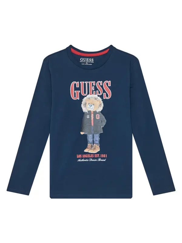 Guess Guess Majica L5BI09I3Z14 Tamnoplava Regular Fit