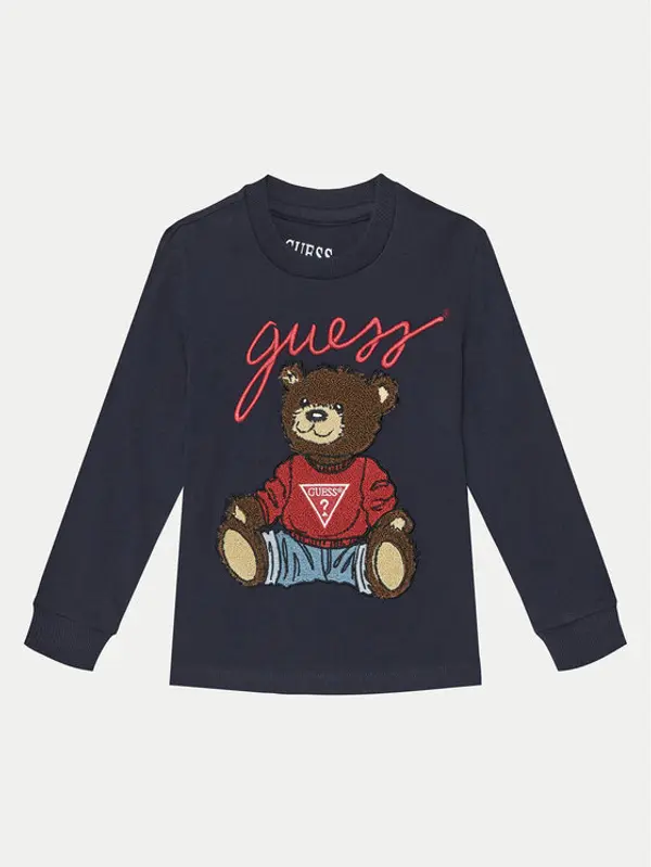 Guess Guess Majica L5RI32 K8HM4 Tamnoplava Regular Fit