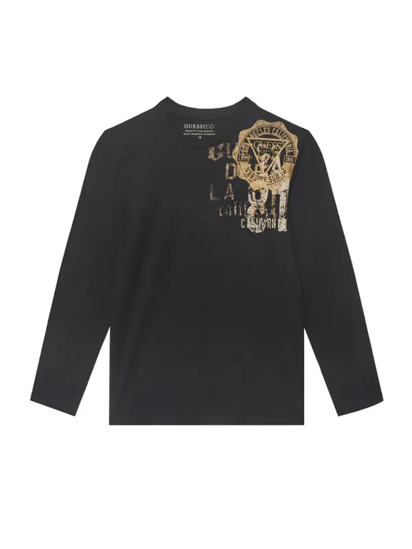 Guess Guess Majica L6YI04 4K3709 Crna Regular Fit