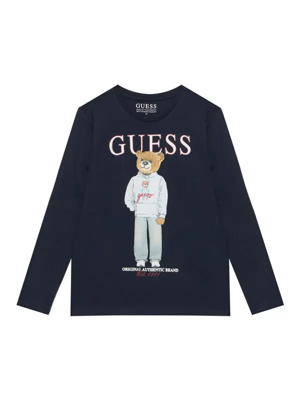 Guess Guess Majica L6YI20 K3752 Tamnoplava Regular Fit