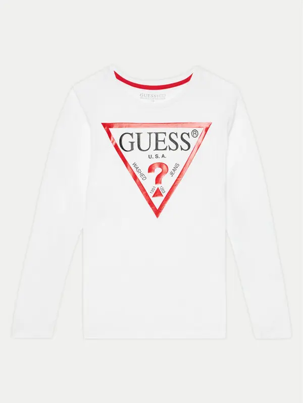 Guess Guess Majica L84I29 K8HM0 Bijela Regular Fit