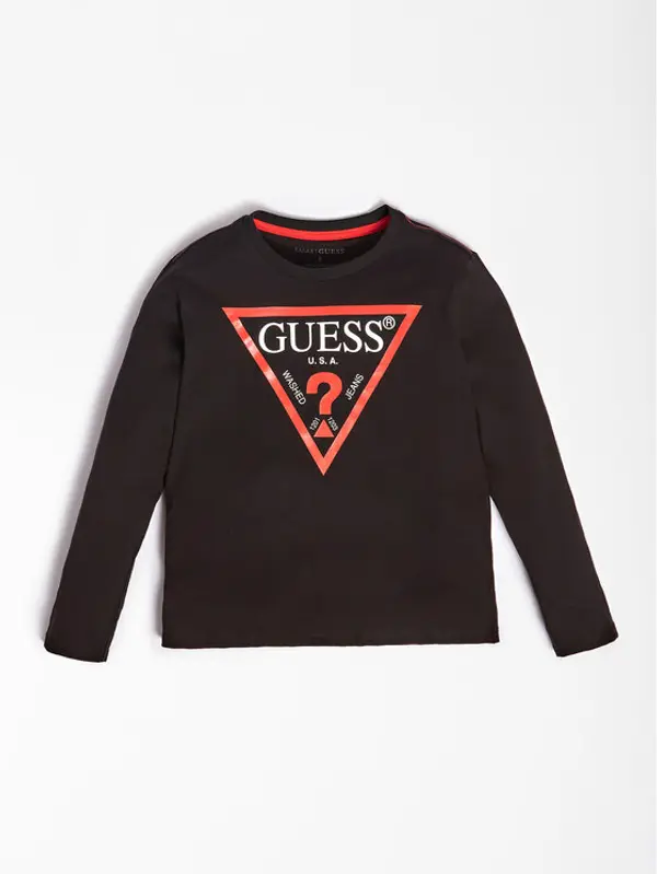 Guess Guess Majica L84I29 K8HM0 Crna Regular Fit