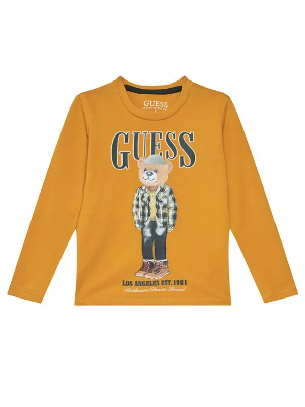 Guess Guess Majica N5BI04 I3Z14 Žuta Regular Fit