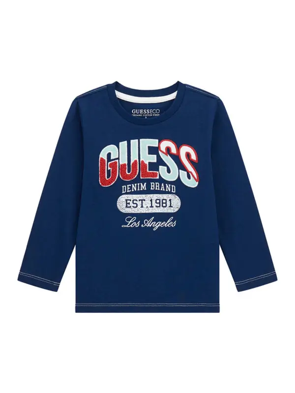 Guess Guess Majica N5BI06 I3Z14 Tamnoplava Regular Fit