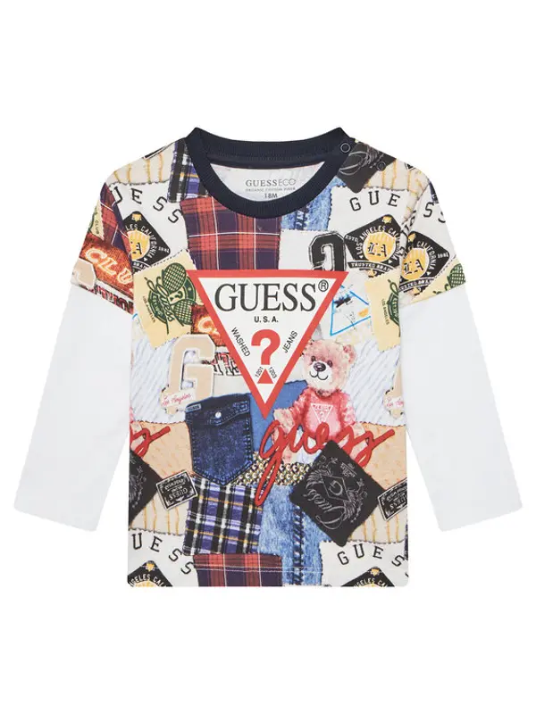 Guess Guess Majica N5YI09 K8HM4 Šarena Regular Fit