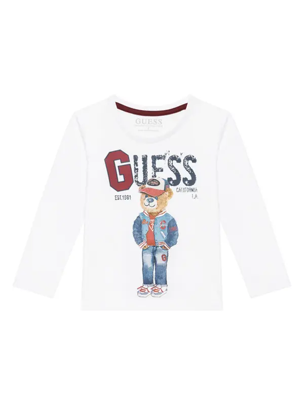 Guess Guess Majica N5YI23 K8HM4 Bijela Regular Fit