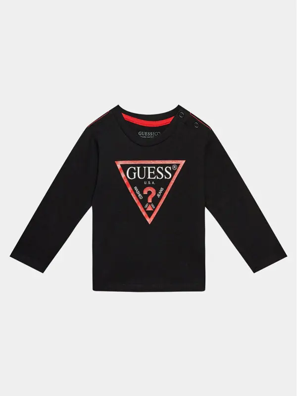 Guess Guess Majica N84I24 K8HM0 Crna Regular Fit