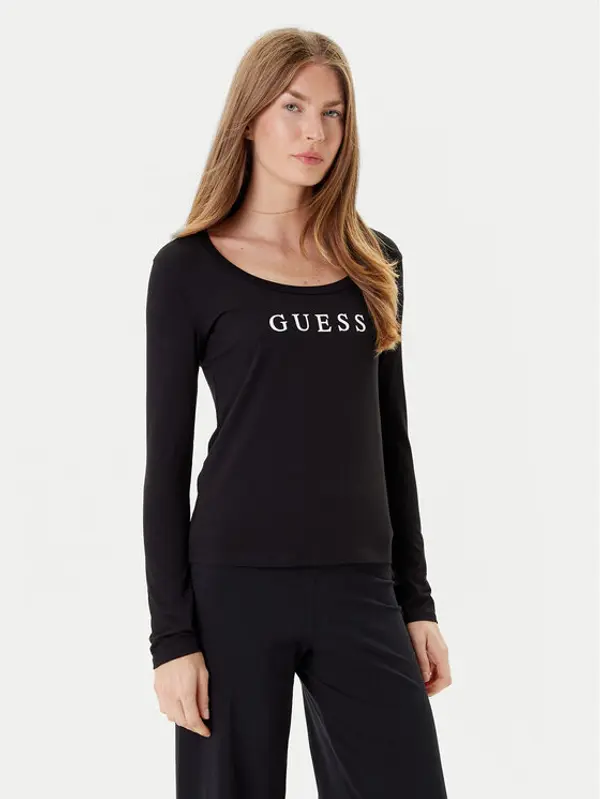 Guess Guess Majica O5RI00 KBBU1 Crna Regular Fit