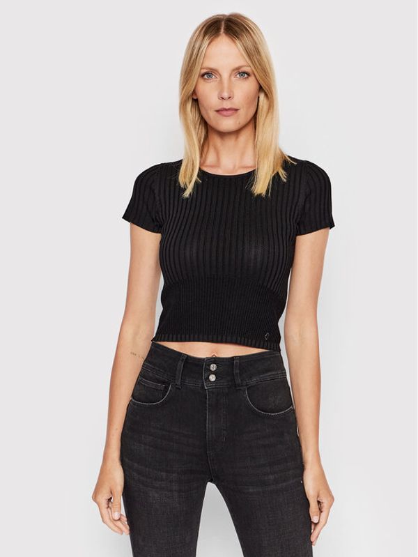 Guess Guess Majica W2YR42 Z2U00 Crna Slim Fit