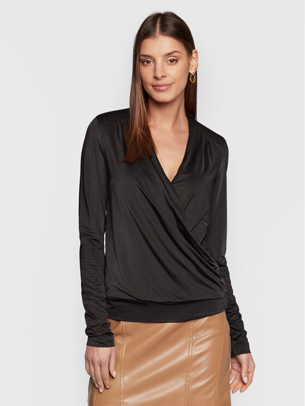 Guess Guess Majica W3RP44 K4JZ0 Crna Regular Fit