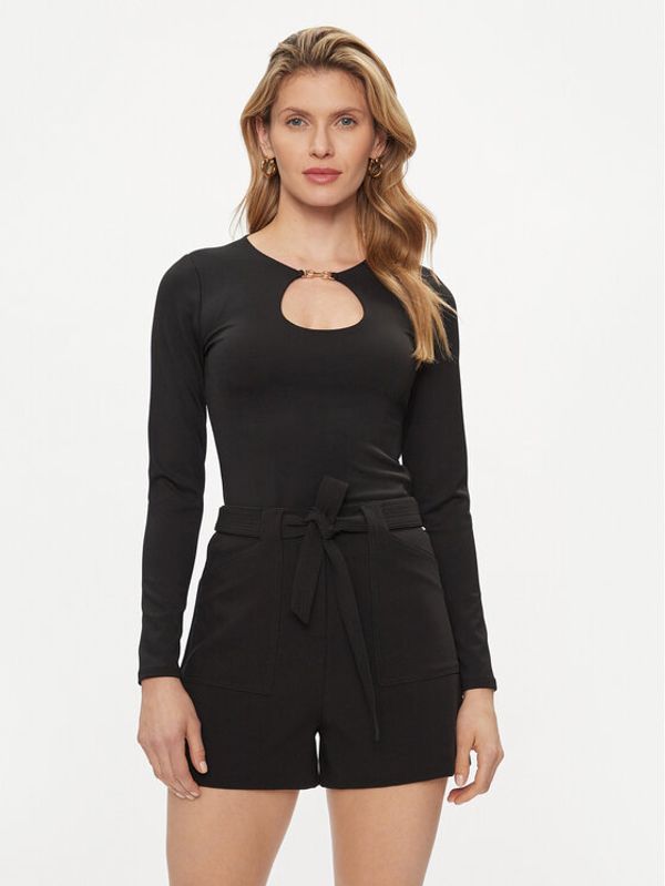 Guess Guess Majica W4GP19 KC7M0 Crna Regular Fit