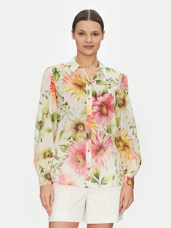 Guess Guess Majica W5GH85 WH6C0 Šarena Regular Fit
