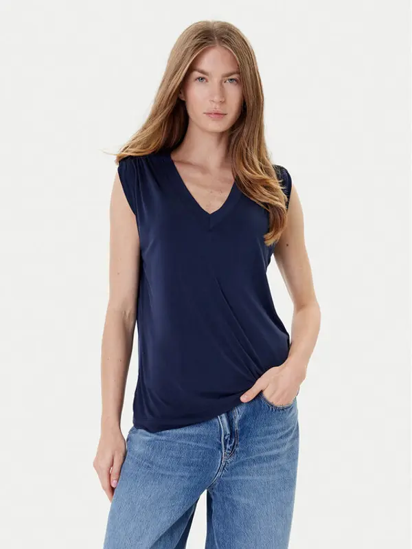 Guess Guess Majica W5YP52 KCYW2 Tamnoplava Regular Fit