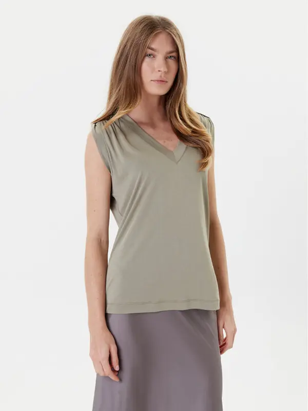 Guess Guess Majica W5YP52 KCYW2 Zelena Regular Fit