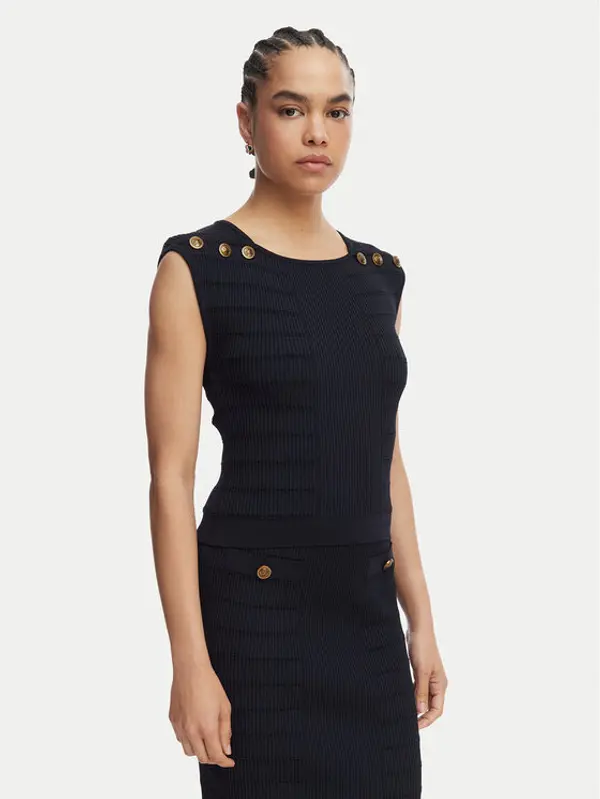 Guess Guess Majica W5YR12 Z0130 Tamnoplava Regular Fit