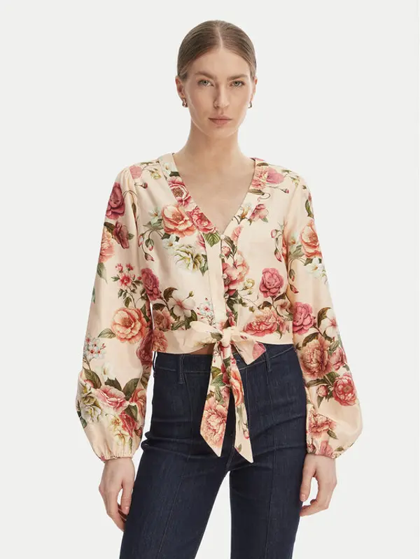 Guess Guess Majica W6GHA4 W2565 Narančasta Regular Fit