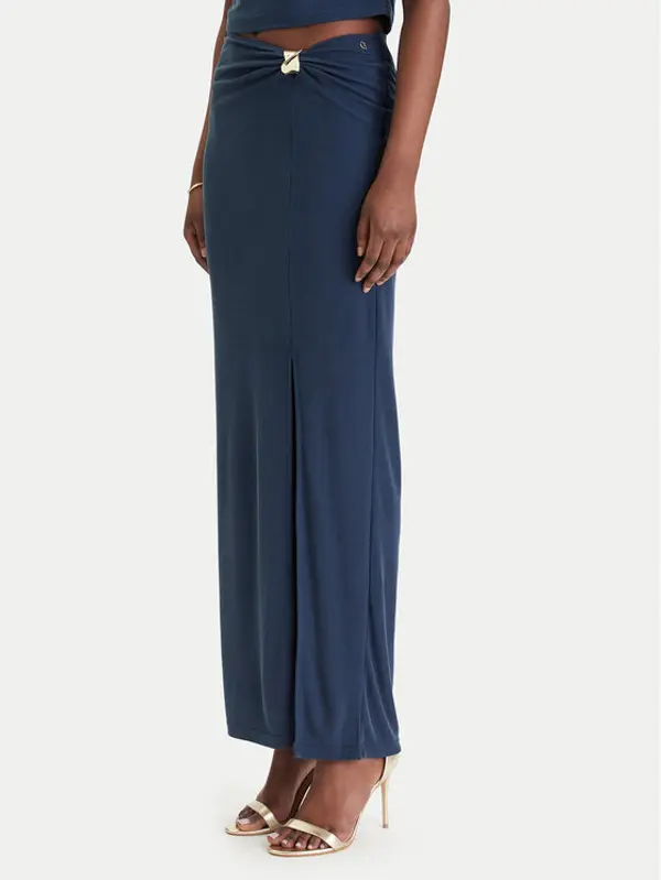 Guess Guess Maxi suknja W6GD15 K2936 Tamnoplava Slim Fit