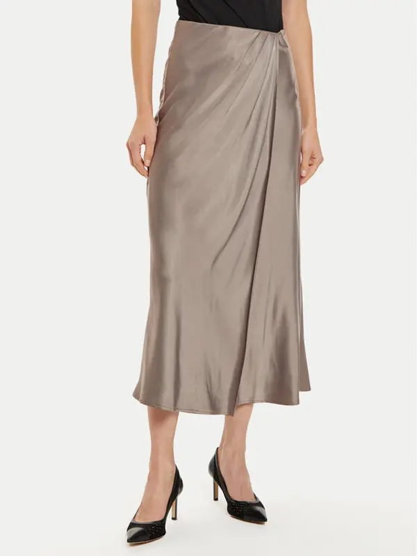 Guess Guess Midi suknja Anastasia W4BD56 WGIG2 Bež Regular Fit