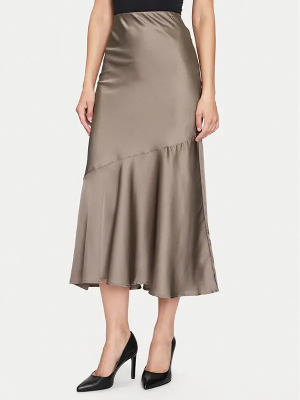 Guess Guess Midi suknja New Linda W4YD1B WF1T2 Smeđa Regular Fit