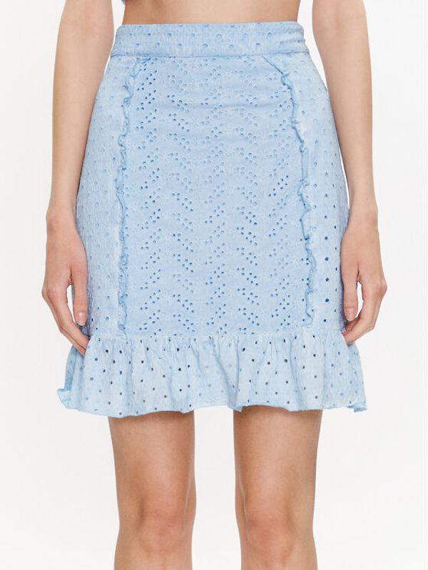 Guess Guess Mini suknja Aini W3GD0A KALQ0 Plava Slim Fit