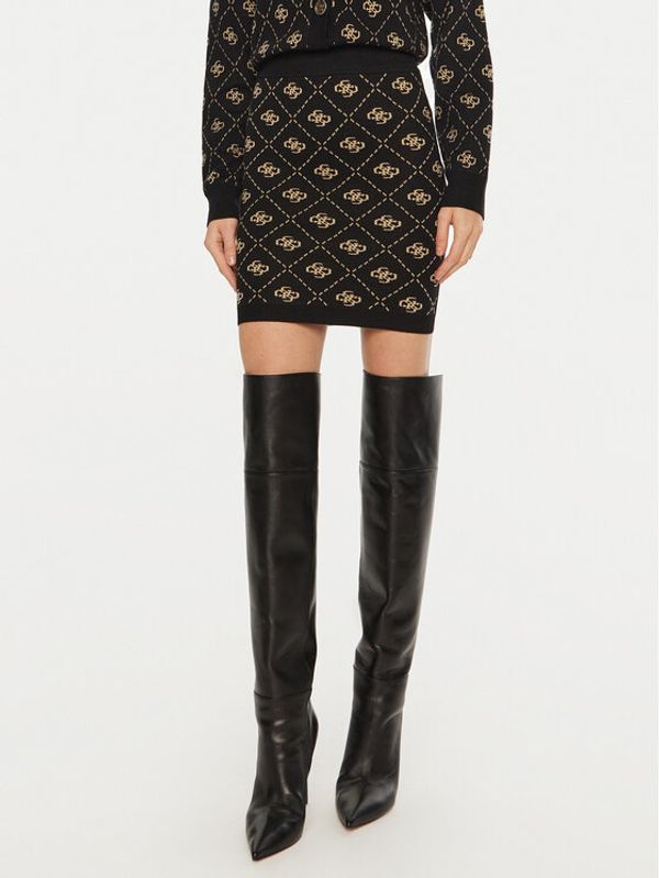 Guess Guess Mini suknja Sarah W4BD0S Z3JD2 Crna Regular Fit