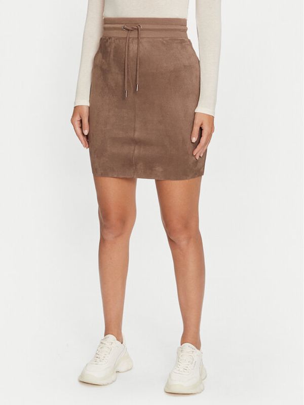 Guess Guess Mini suknja Tamara W2BD47 KAUJ2 Smeđa Slim Fit