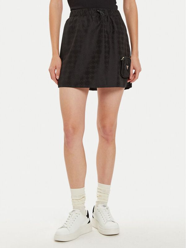 Guess Guess Mini suknja V4BD00 WGLW2 Crna Regular Fit