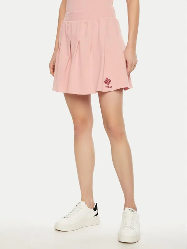 Guess Guess Mini suknja V5RD00 KCOK1 Ružičasta Regular Fit