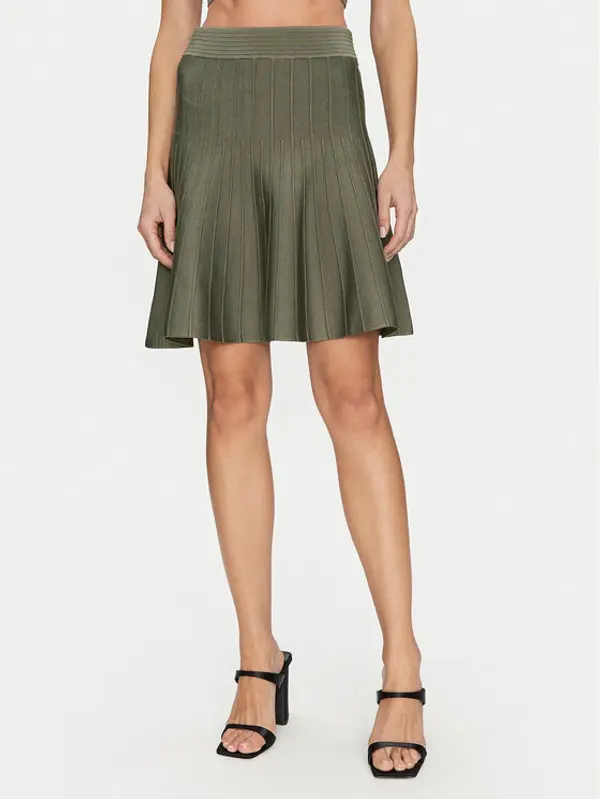 Guess Guess Mini suknja W5GD0U Z2XY0 Zelena Regular Fit