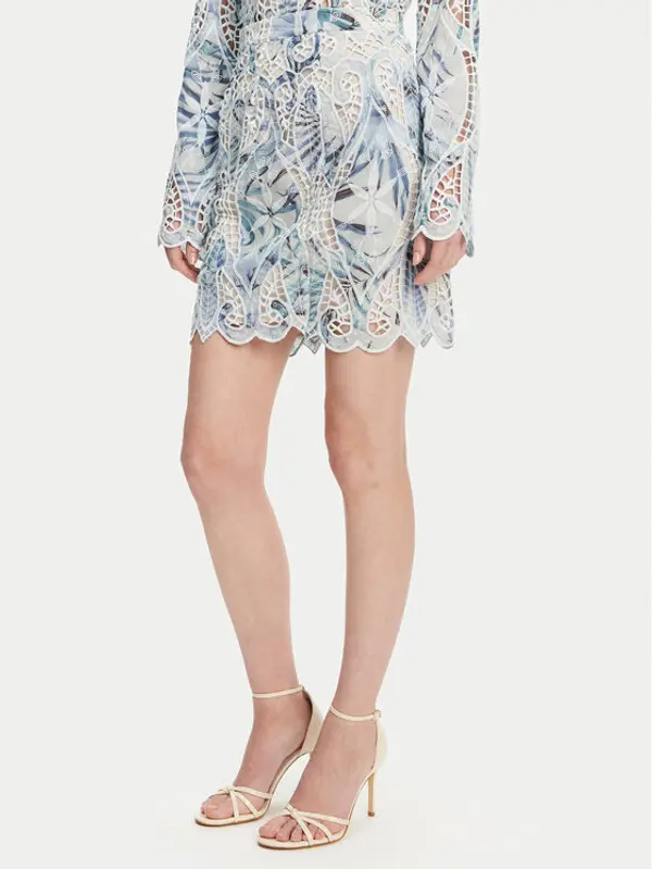 Guess Guess Mini suknja W5GD1T WHAD2 Plava Regular Fit