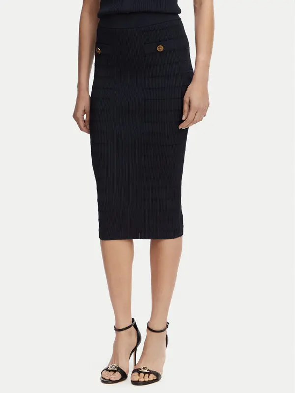 Guess Guess Mini suknja W5YD66 Z0130 Tamnoplava Slim Fit