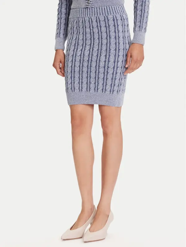 Guess Guess Mini suknja W5YD68 Z3OU0 Plava Regular Fit