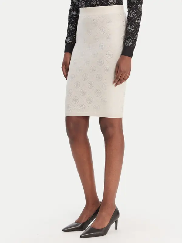 Guess Guess Mini suknja W6RD0O Z3JD2 Bež Regular Fit