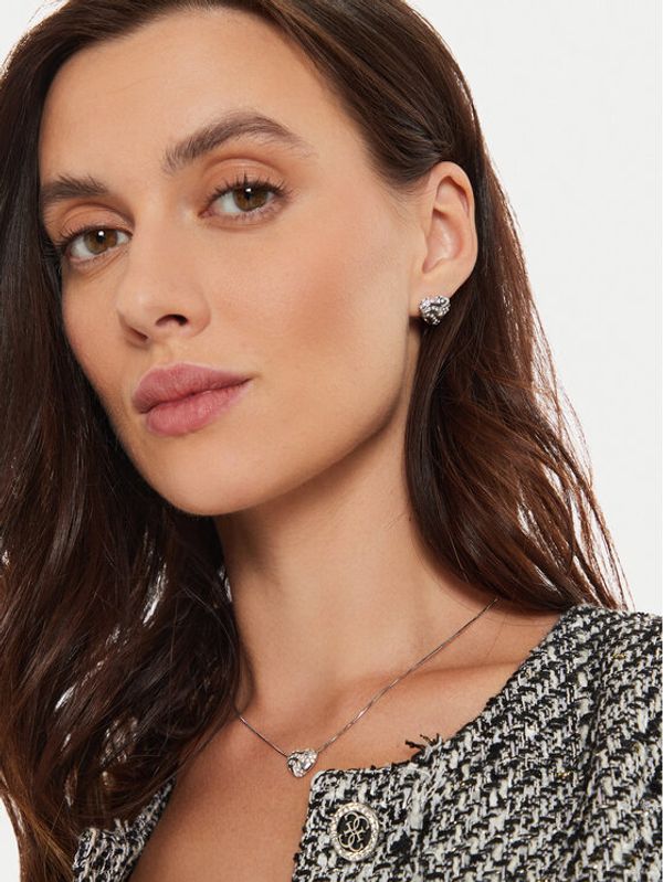 Guess Guess Naušnice JUBE04 504JW Srebrna