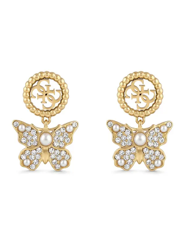 Guess Guess Naušnice JUBE06 132JW Zlatna