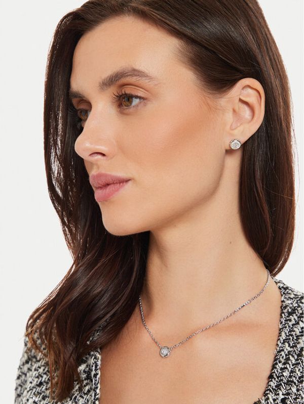 Guess Guess Ogrlica JUBN04 593JW Srebrna