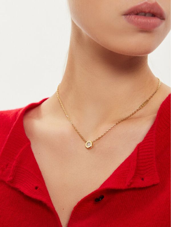 Guess Guess Ogrlica JUBN04 593JW Zlatna