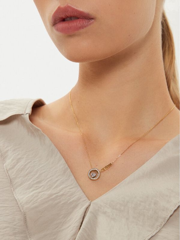 Guess Guess Ogrlica JUBN04 665JW Zlatna