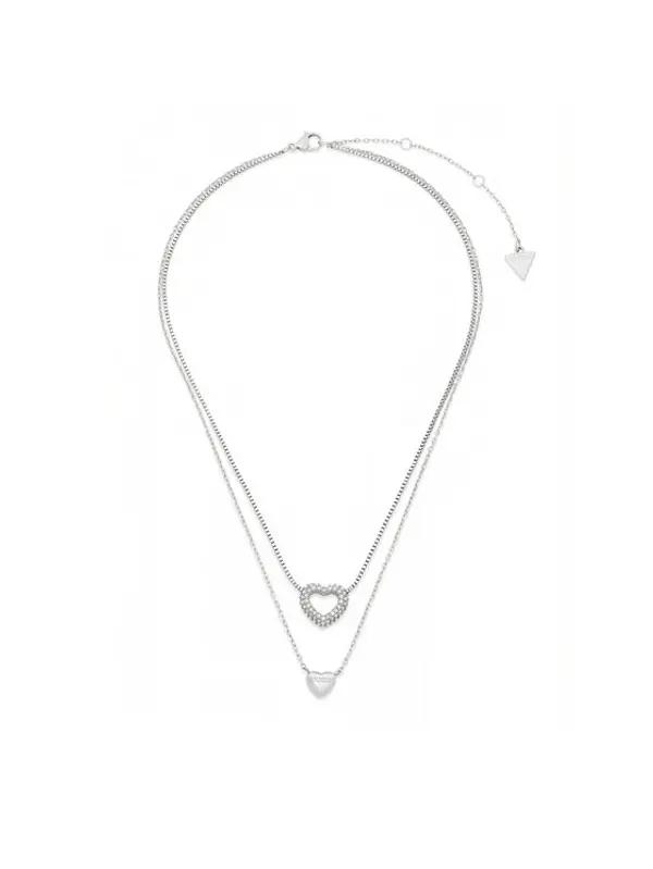 Guess Guess Ogrlica JUBN05 026JW Srebrna