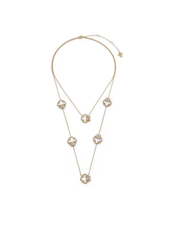 Guess Guess Ogrlica JUBN05 581JW Zlatna