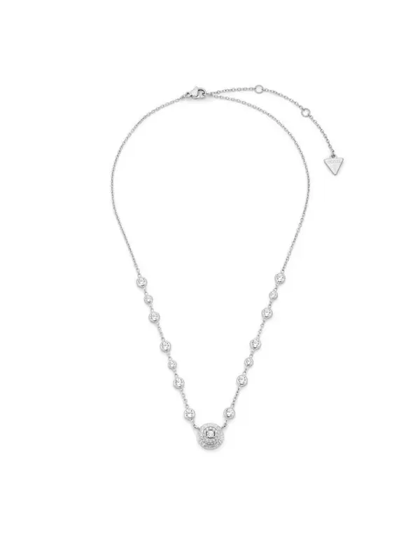 Guess Guess Ogrlica JUBN06 283JW Srebrna