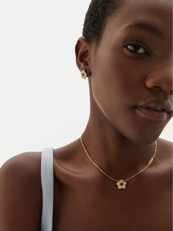 Guess Guess Ogrlica UBN04 466JW Zlatna