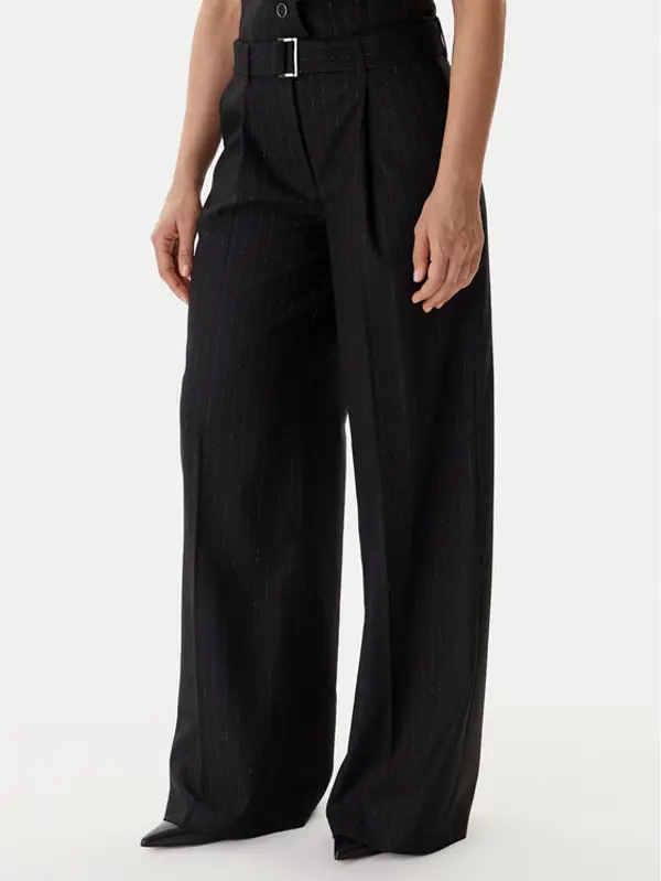 Guess Guess Palazzo hlače W5BB13 W2422 Crna Regular Fit