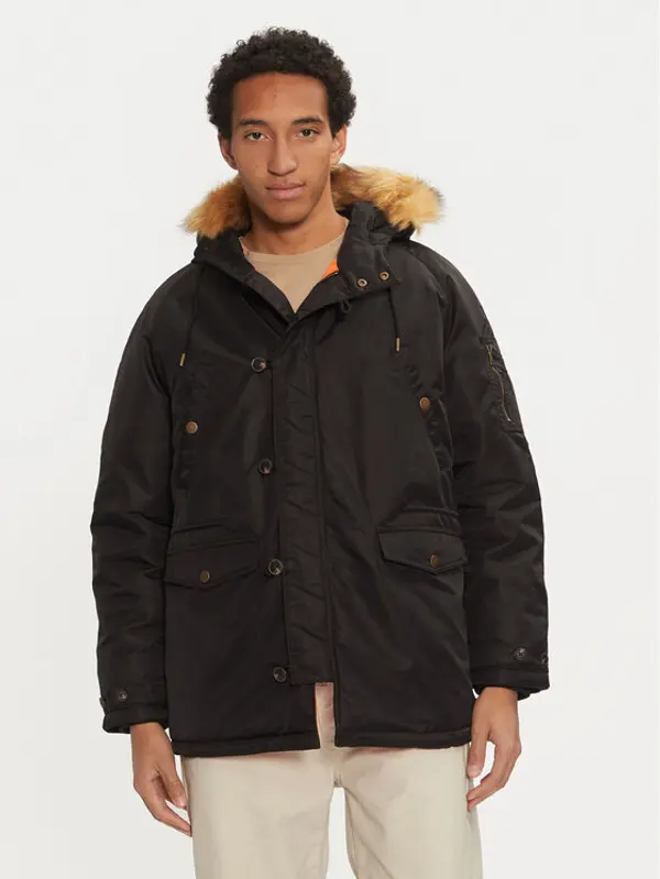 Guess Guess Parka M4BL22 WG932 Crna Regular Fit