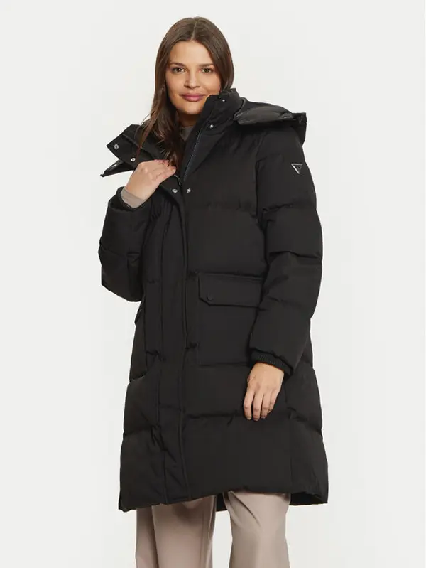 Guess Guess Pernata jakna Belkisa W4BL0B WGJR2 Crna Regular Fit