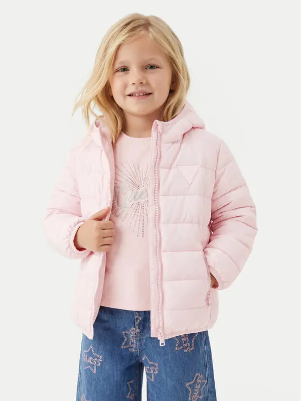 Guess Guess Pernata jakna H4BT03 WCFM0 Ružičasta Regular Fit