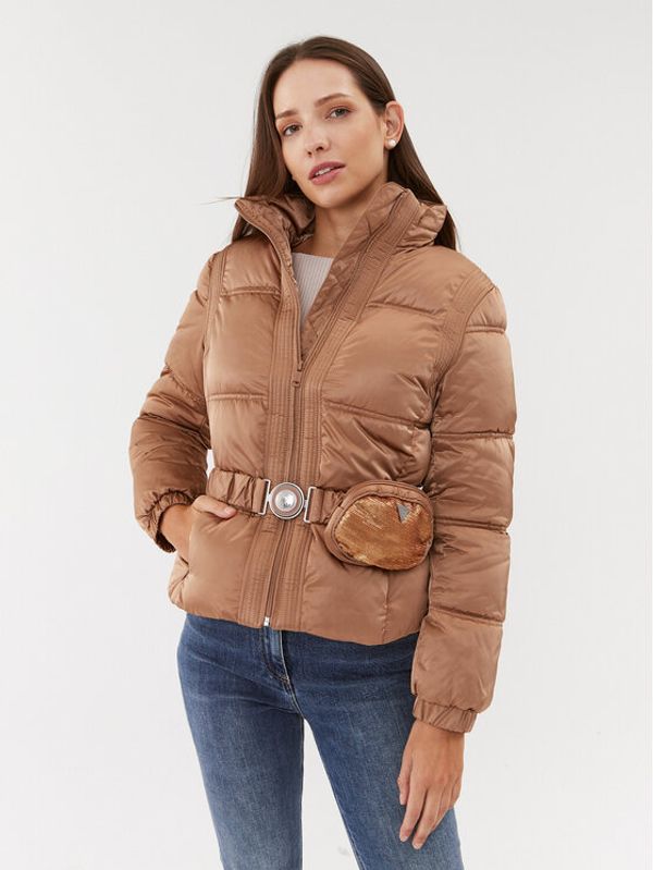 Guess Guess Pernata jakna Lucia W3BL19 WEX12 Smeđa Regular Fit