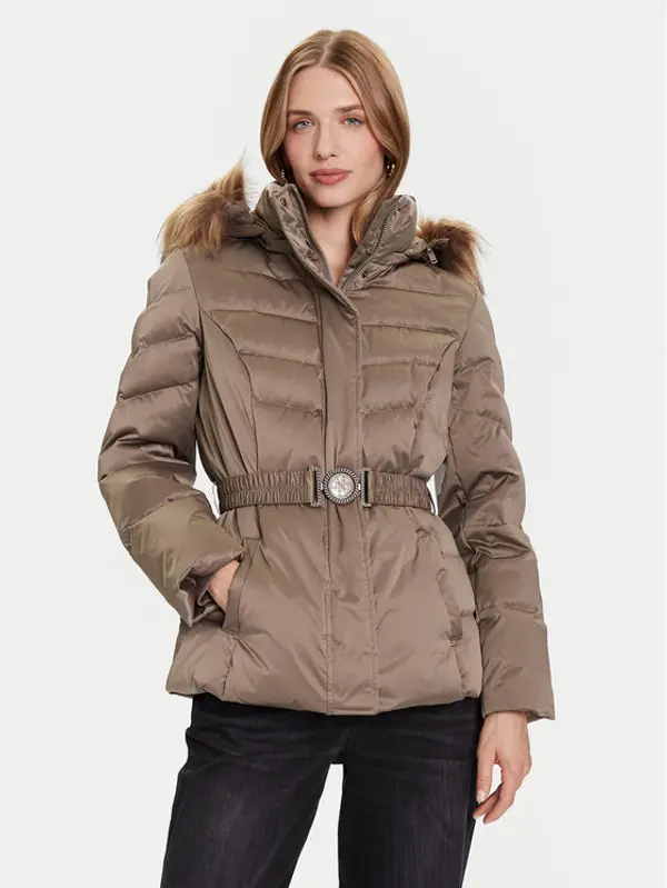 Guess Guess Pernata jakna W5BL31 W2802 Kaki Regular Fit