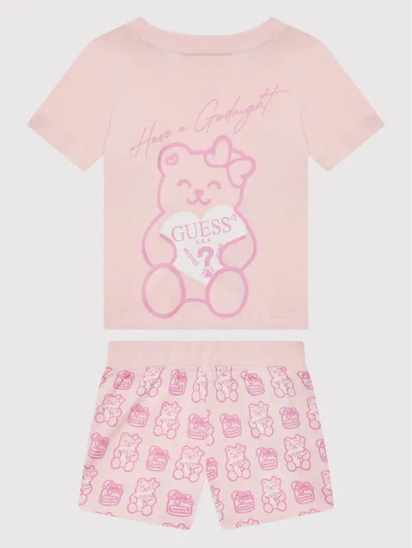 Guess Guess Pidžama H1BT07 K8HM0 Ružičasta Regular Fit